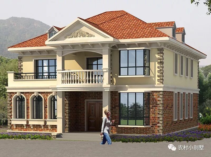 5款二层别墅气质典雅，建一栋家里老人笑开花