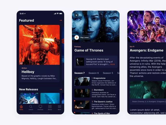 國外出色的影視APP UI設計欣賞 家居 第45張