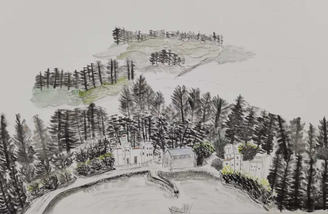 詹静燕《中山公园》▲黄庆栩《陈年老厝》▲郑胜泰《送别》▲李可欣