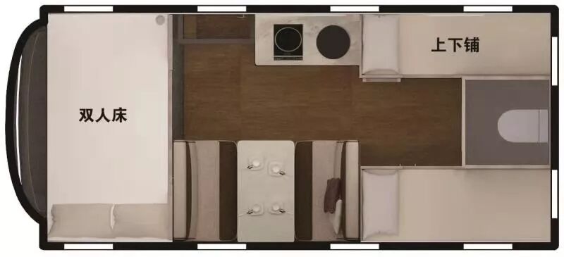 宇通C533无拓展房车（国产依维柯底盘/上下床）_6