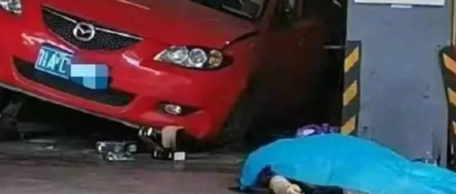 悲剧！南宁一车主检查修车不幸被压死...
