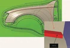 浅谈大众汽车车身锐棱工艺的图5