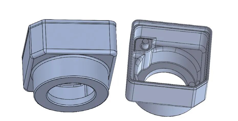 一种车用摄像头壳体冷挤压成形工艺与模具设计的图1