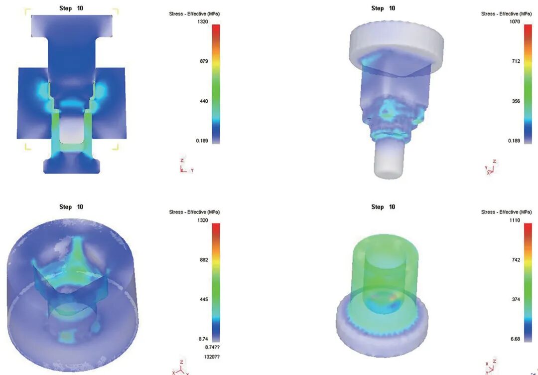 一种车用摄像头壳体冷挤压成形工艺与模具设计的图9