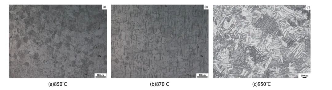 挤压温度对TA2大口径管材组织与性能的影响的图5