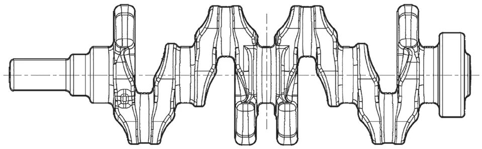 乘用车曲轴锻造工艺及改进的图1