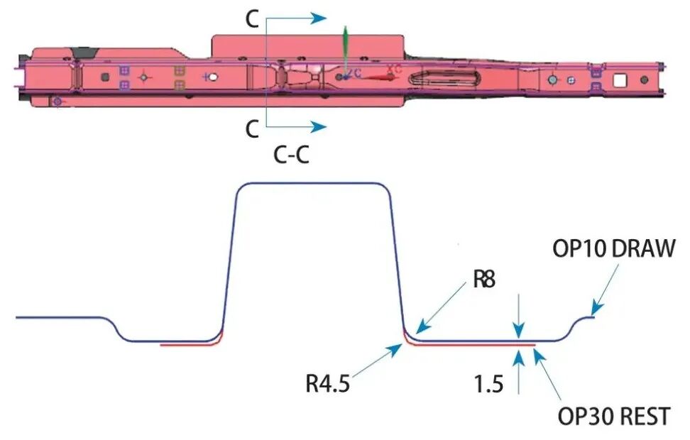 关于纵梁翘曲问题的研究的图5