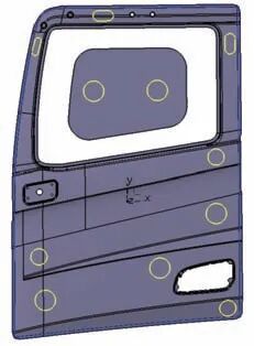 沖壓自動線車門外板廢料利用工藝分析及應(yīng)用的圖6