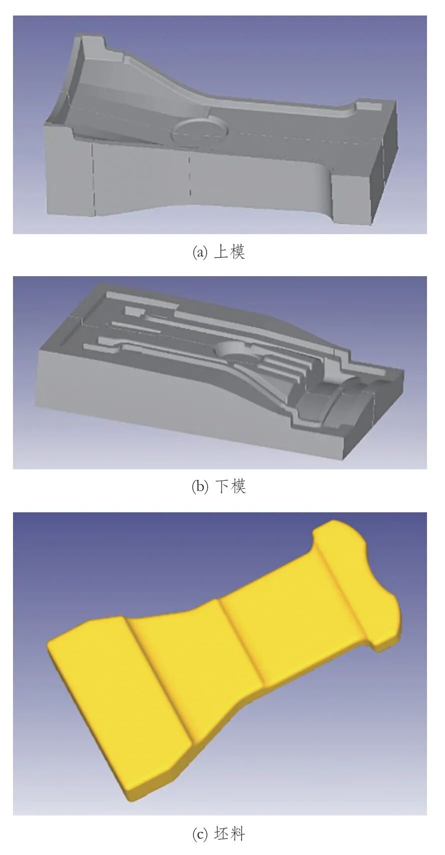 主推力節(jié)鍛造成形過(guò)程有限元模擬的圖3