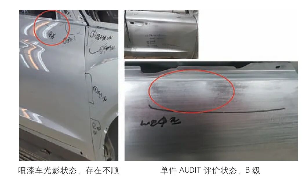 淺談車門外板水切凹坑面品問題解決的圖1