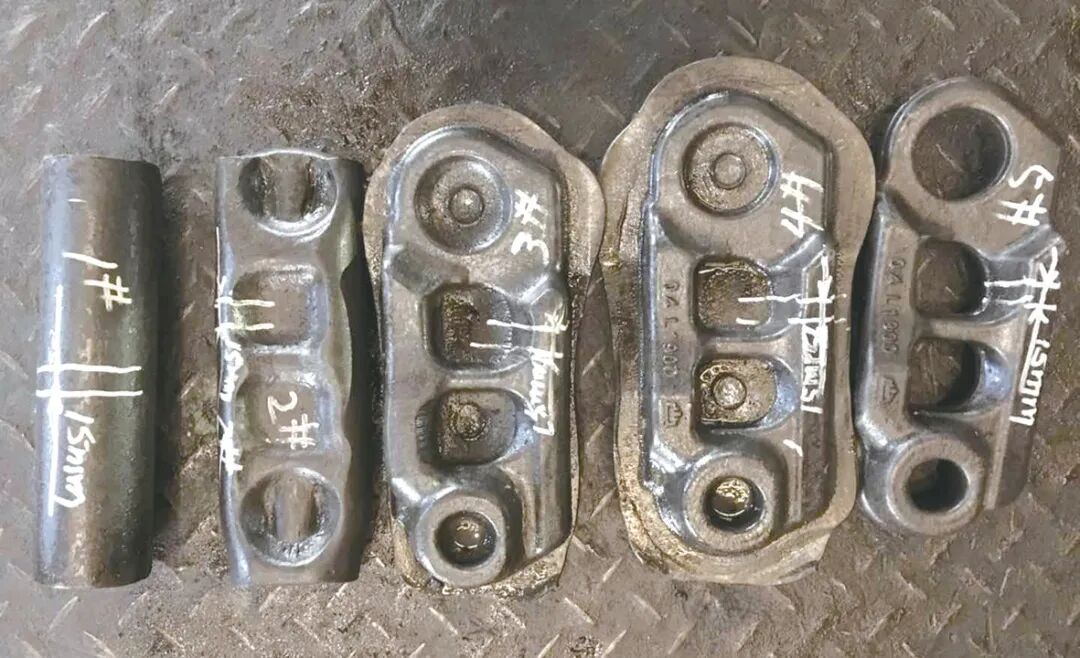 变形量对余热淬火链轨节锻件晶粒度的影响的图4