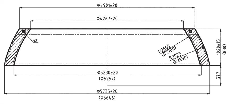 球缺过渡段的锻轧成形技术研究的图3