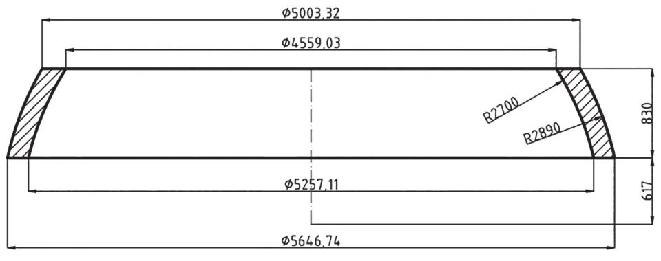 球缺过渡段的锻轧成形技术研究的图1
