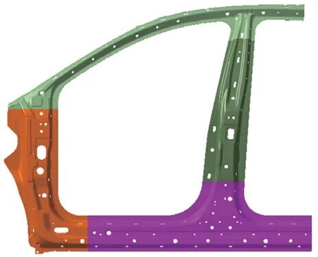 汽車側(cè)圍加強板一體式門環(huán)結(jié)構(gòu)的應(yīng)用的圖3