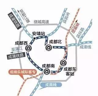 据了解,目前成都南站与成都东站,成灌快铁安靖站与成都火车北站,成都