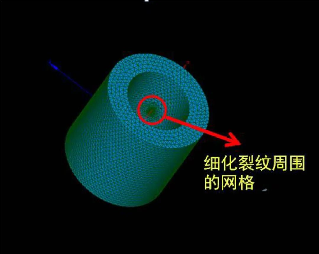 【EDF开源CAE】应用扩展有限元方法（XFEM）在Code_Aster中进行金属管道内表面的裂纹分析的图6