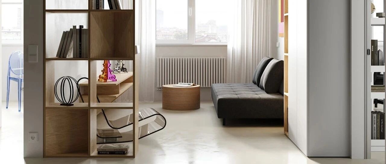 53㎡ 小户型，巧用多功能家具，一居变两居