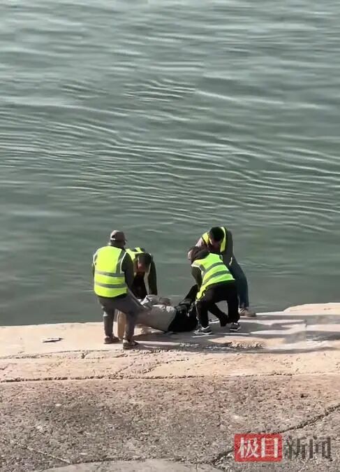 4名渡船安全员联手将溺水女子救起 （目击者拍摄视频截图）.png