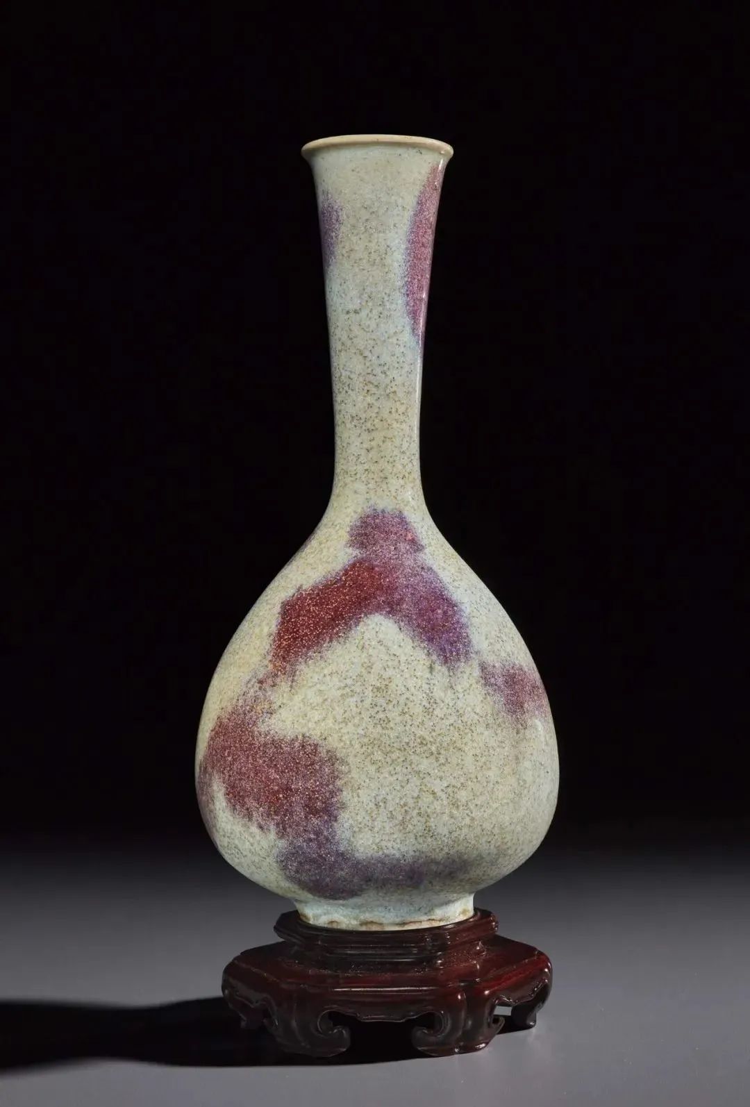 最終大倉大放出❗️【gallery三益】中国古美術　鈞窯紫紅斑紋双耳壺（金時代） 最終大倉大放出❗️【gallery三益】中国古美術 鈞窯紫紅斑紋双耳