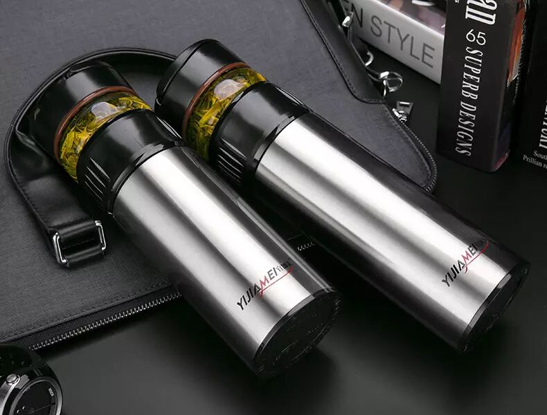 宜加美保温杯商务保温杯茶水分离泡茶保温杯w668w669