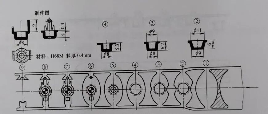带料连续拉深工艺计算基本步骤的图6