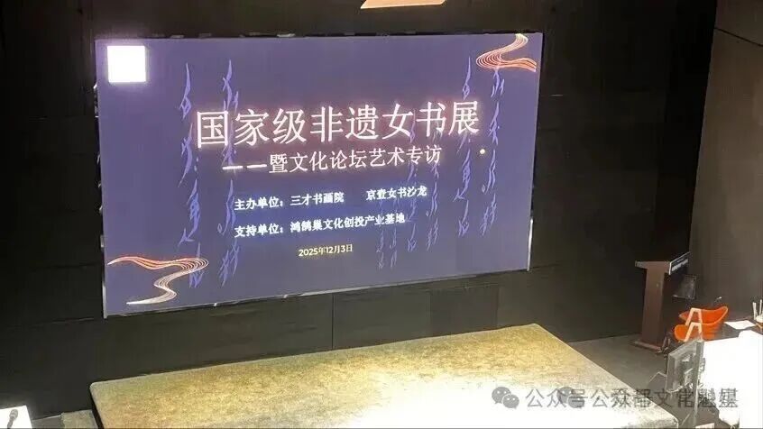国家非遗女书作品展暨艺术论坛专访活动在京