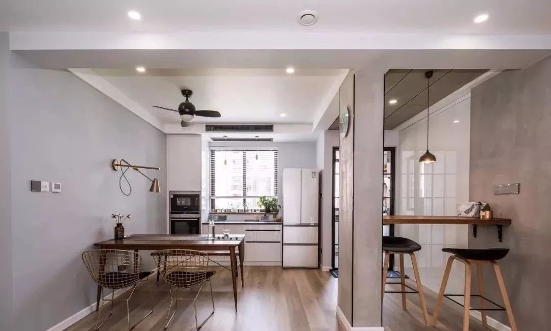 109平的北欧风三房，有个简单的书房，装修花了22万！