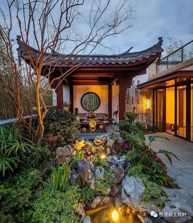 170㎡户型的庭院实景拍摄