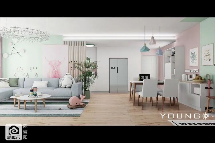 冰箱放客厅_客厅冰箱放置效果图_客厅冰箱放什么植物比较好