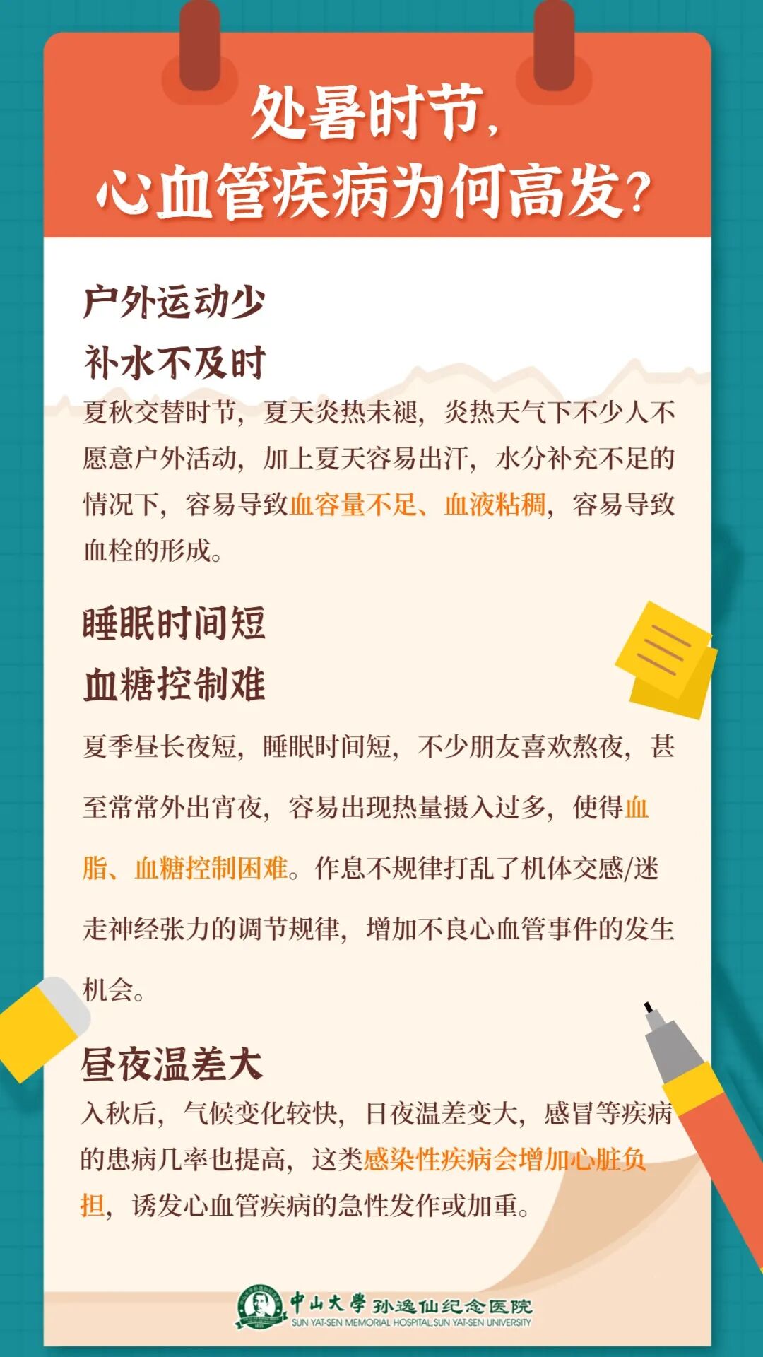 心血管疾病|【健康】处暑换季少运动、不补水、常熬夜...警惕这个病“找上门”！