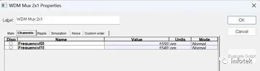 OptiSystem应用：SOA波长变换器（XGM）的图6