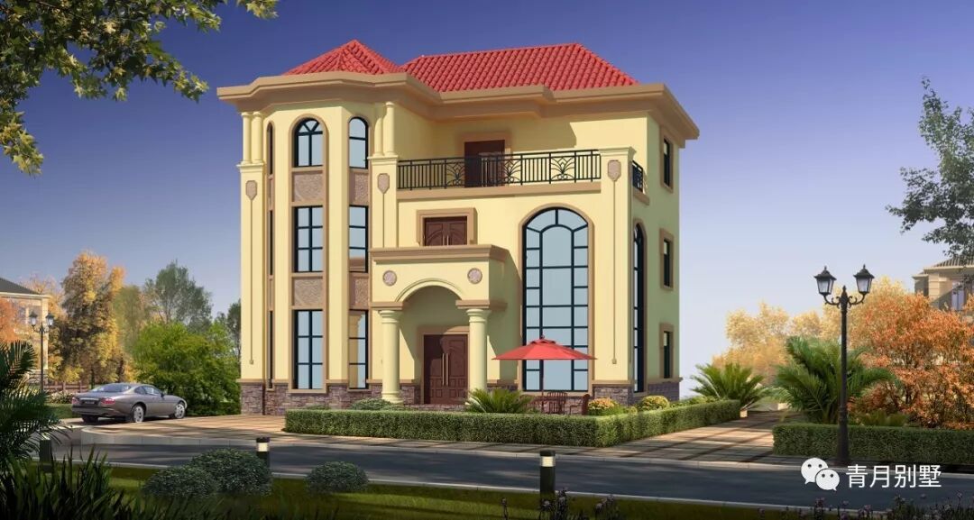 农村自建别墅气派美观，建一栋出尽风头！