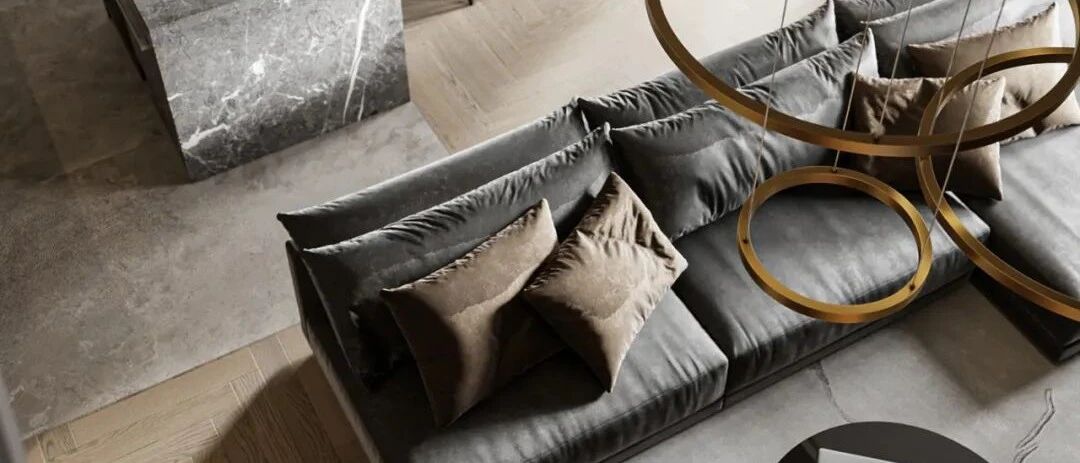 高级灰+黄铜，轻奢私宅