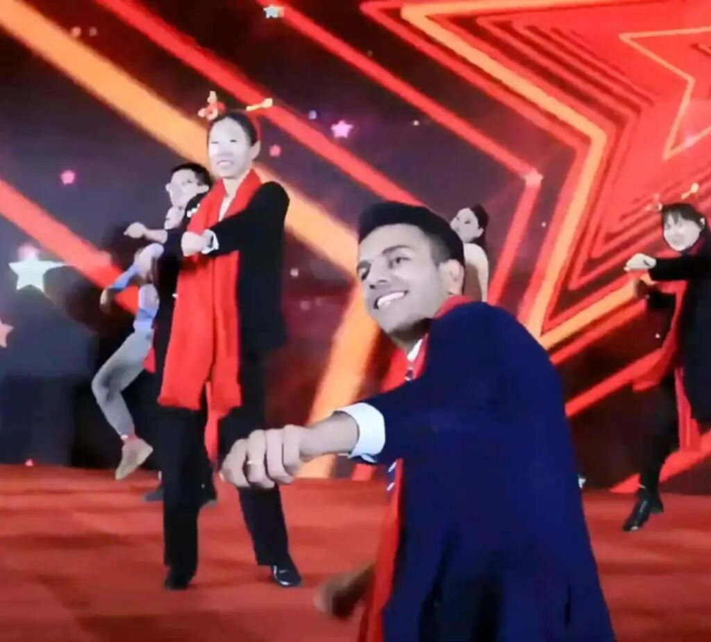 Fang shot to internet fame after he performed the popular Subject Three street dance at a Spring Festival gala event, above. Photo: Douyin