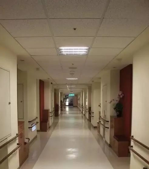 走廊过道安装有扶手