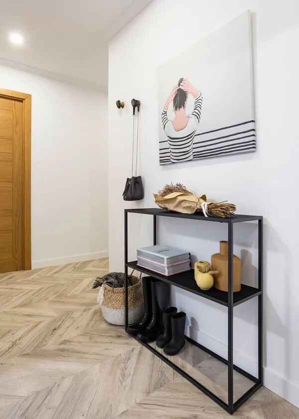 110㎡新房，简化造型全屋只刷大白墙，通铺木地板，也能很漂亮