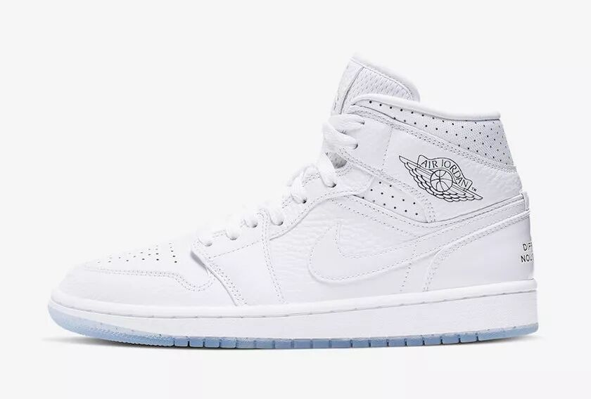 顏值擔當！AIR JORDAN 1 MID 水晶底純白款有點好看！