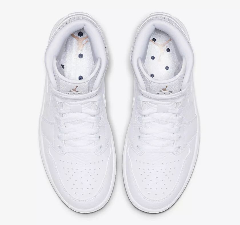 顏值擔當！AIR JORDAN 1 MID 水晶底純白款有點好看！