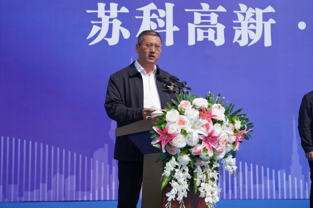 周村区委常委,副区长丁军,副区长彭开国,区新材料发展中心党支部书记