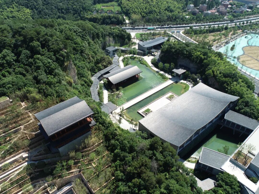 航拍杭州国家版本馆。浙江建工 供图