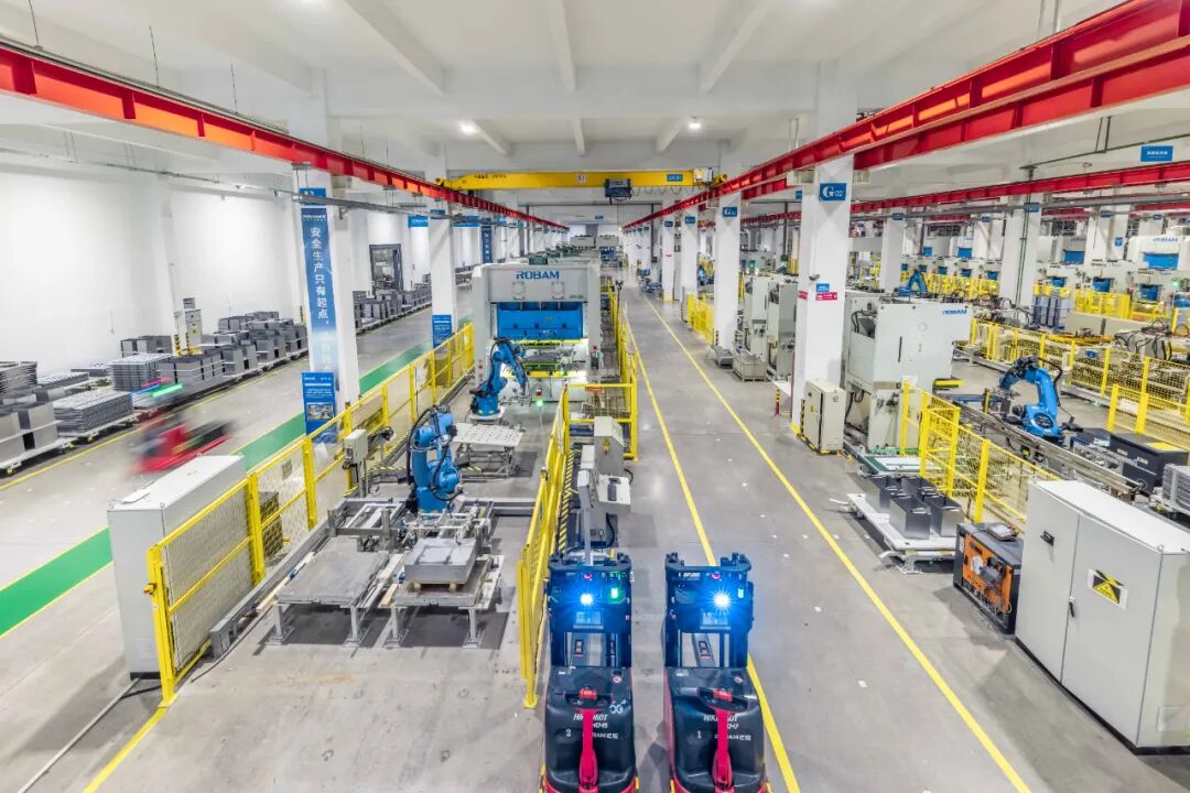 图为老板电器黑灯工厂.