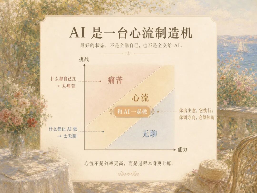 信息图：AI是一台心流制造机