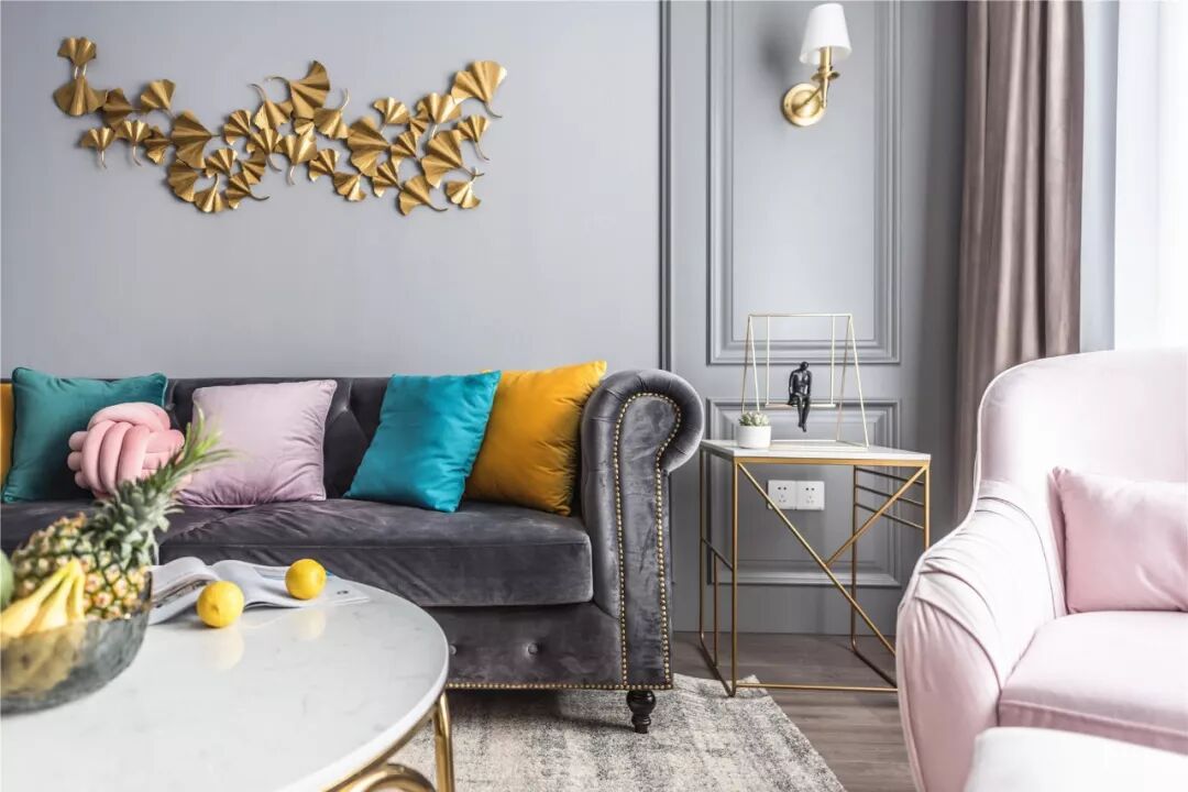 一套标准化的轻奢风全屋定制家居，不浮夸很舒适！