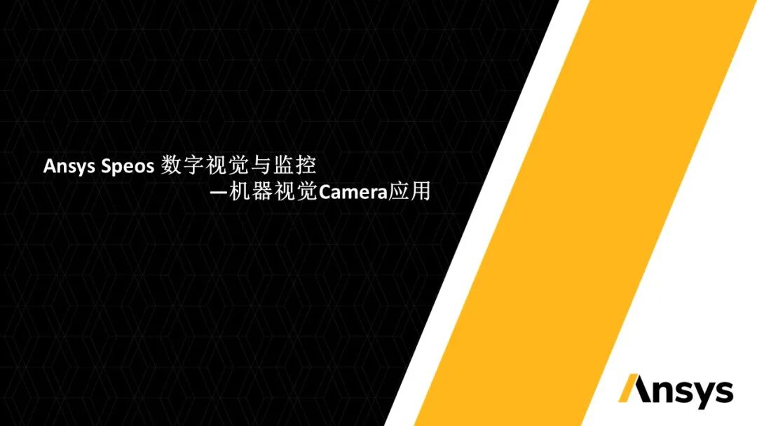 Speos 数字视觉与监控:机器视觉Camera应用的图3