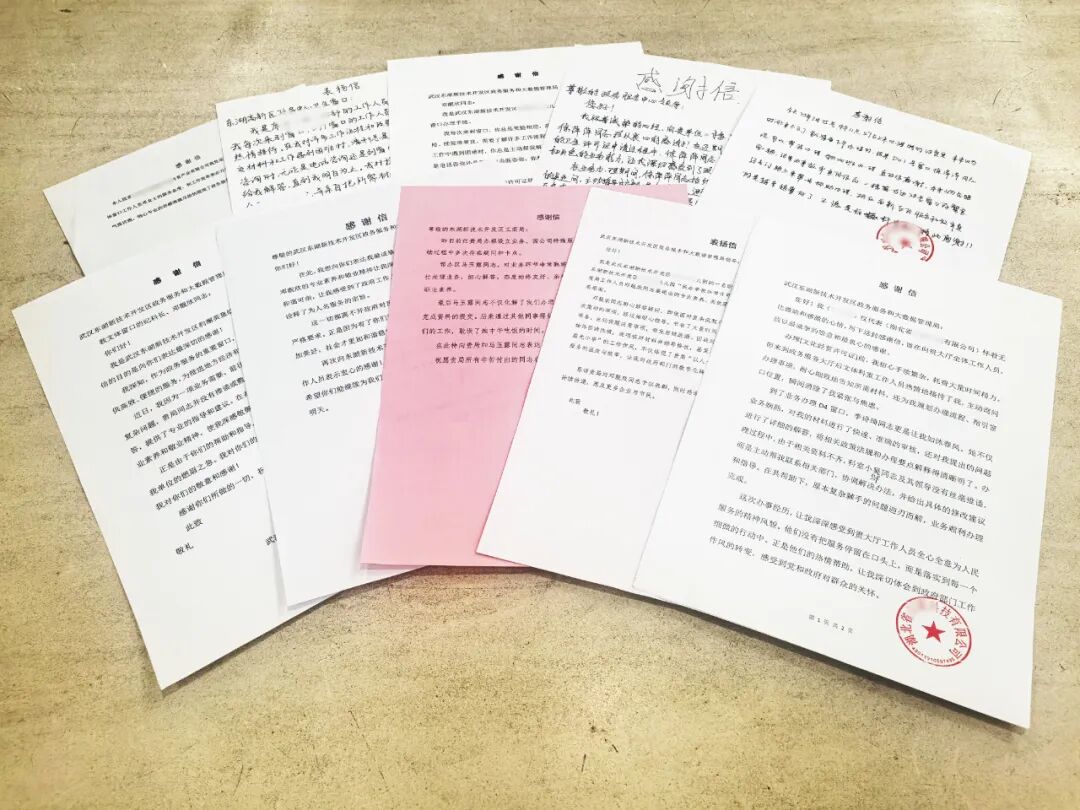 转发 | 特发政务“服务加速跑”，助武汉东湖高新不断收获办事人致谢锦旗