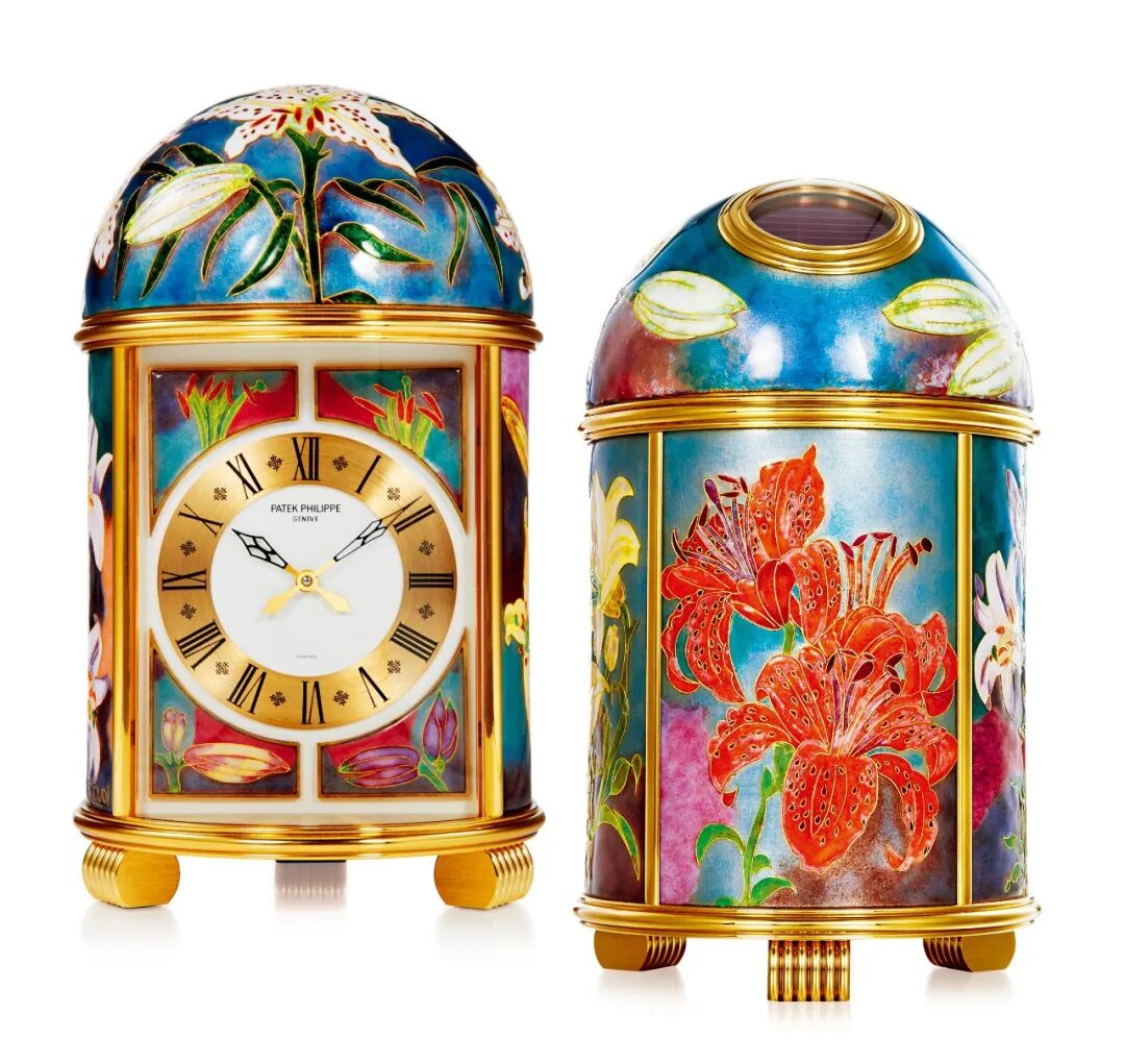 罕见百达翡丽掐丝珐琅圆顶座钟领衔瑞士piguet