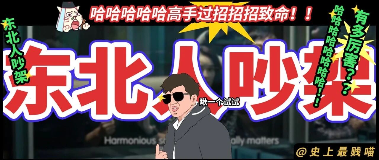 “东北人吵架有多厉害？？” 哈哈哈哈哈高手过招招招致命！！