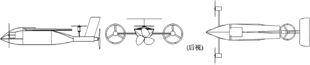 一种变轴螺旋桨水空跨域无人航行器设计和控制技术的图3