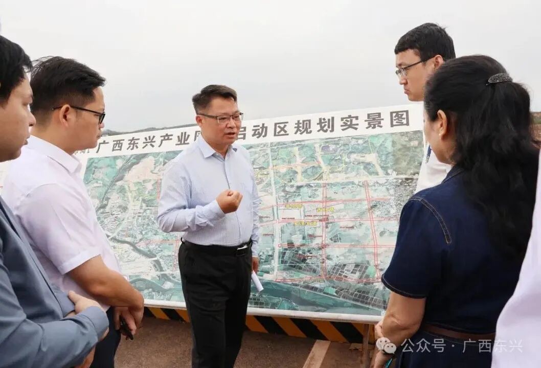 李健调研广西东兴产业园区项目推进工作