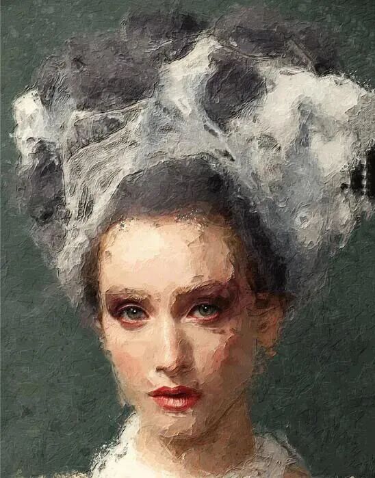 一键将照片转油画效果ps插件油画版微信头像教程插件024期